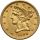 5346. USA, 5 dolarów 1898, Filadelfia, Liberty