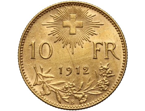 5347. Szwajcaria, 10 franków 1912, Helvetia Vreneli - 2