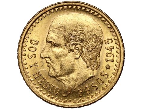5351. Meksyk, 2,5 peso 1945, Hidalgo