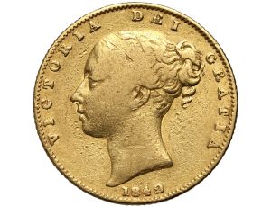 5353. Wielka Brytania, Wiktoria, suweren 1842 - wczesny rocznik