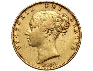 5354. Wielka Brytania, Wiktoria, suweren 1847 - wczesny rocznik