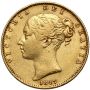 5354. Wielka Brytania, Wiktoria, suweren 1847 - wczesny rocznik - 2