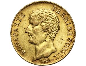 5358. Francja, Napoleon Bonaparte, 20 franków An 12 A (1803/4), Paryż, Premier Consul