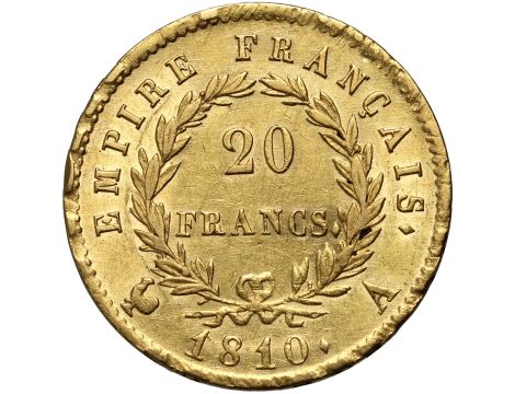 5359. Francja, Napoleon I, 20 franków 1810 A, Paryż - 2