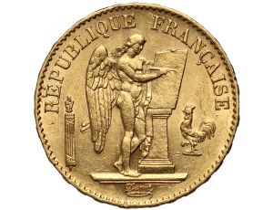 5364. Francja, 20 franków 1876, Anioł