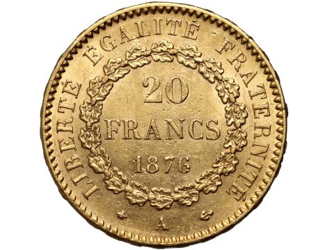 5364. Francja, 20 franków 1876, Anioł - 2