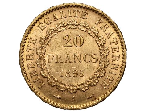 5365. Francja, 20 franków 1895, Anioł - 2