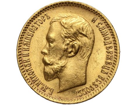 5367. Rosja, Mikołaj II, 5 rubli 1904 (AR)