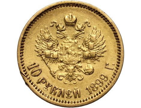 5371. Rosja, Mikołaj II, 10 rubli 1899 (EB) - 2