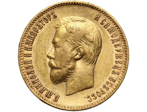 5372. Rosja, Mikołaj II, 10 rubli 1902 (AR)