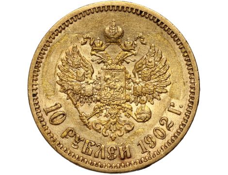 5372. Rosja, Mikołaj II, 10 rubli 1902 (AR) - 2