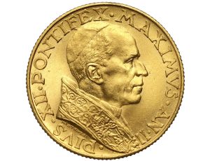 5374. Watykan, Pius XII, 100 lirów 1940