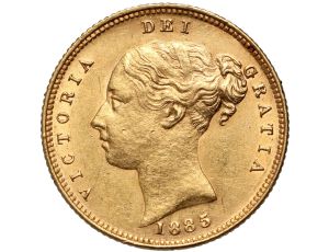 5387. Wielka Brytania, Wiktoria, 1/2 suwerena 1885