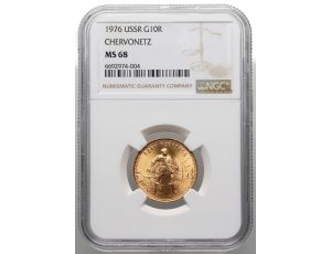 5390. Rosja, ZSRR, czerwoniec 1976, NGC MS68 - wyśmienity
