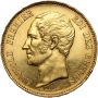 5395. Belgia, Leopold I, 100 franków medalowe 1853, Ślub księcia Leopolda - rzadkie - 2