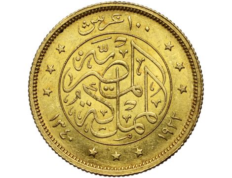 5399. Egipt, Fuad I, 100 piastrów AH1340/1922 - 2