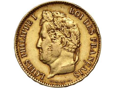 5400. Francja, Ludwik Filip I, 40 franków 1833 A, Paryż