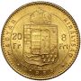 5406. Węgry, Franciszek Józef I, 20 franków / 8 forintów 1889 KB, Kremnica - 3
