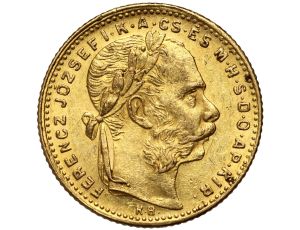 5407. Węgry, Franciszek Józef I, 20 franków / 8 forintów 1883 KB, Kremnica