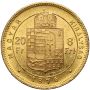 5408. Węgry, Franciszek Józef I, 20 franków / 8 forintów 1876 KB, Kremnica - 3