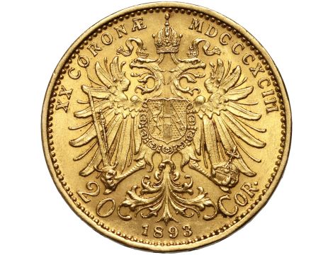 5410. Austria, Franciszek Józef I, 20 koron 1893 - 2