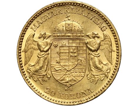 5413. Węgry, Franciszek Józef I, 20 koron 1894 KB, Kremnica - 2