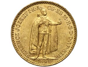 5414. Węgry, Franciszek Józef I, 20 koron 1898 KB, Kremnica