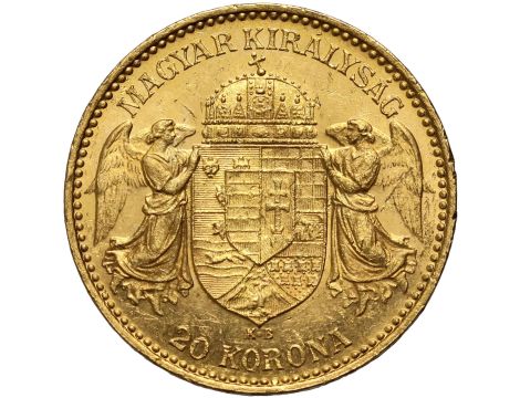 5414. Węgry, Franciszek Józef I, 20 koron 1898 KB, Kremnica - 2
