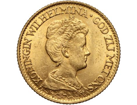 5415. Holandia, Wilhelmina, 10 guldenów 1917