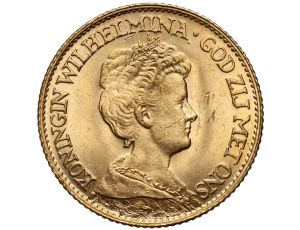 5416. Holandia, Wilhelmina, 10 guldenów 1917