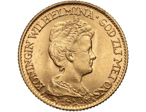 5419. Holandia, Wilhelmina, 10 guldenów 1917