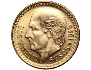 5426. Meksyk, 2,5 peso 1945, Hidalgo