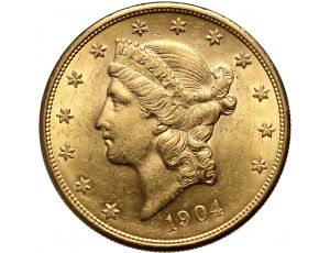 Złota moneta 20 dolarów Liberty