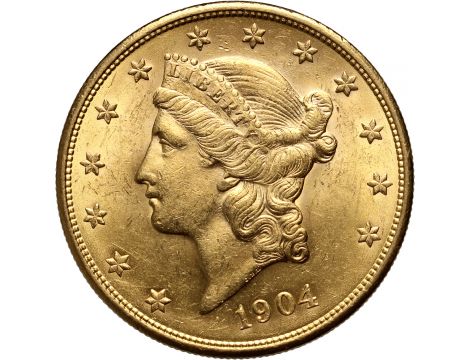 Złota moneta 20 dolarów Liberty