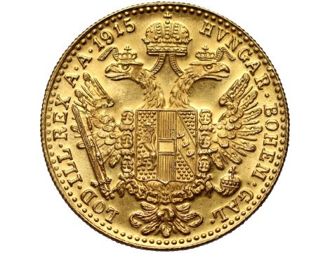 Złoty Dukat Austriacki 1915 Nowe Bicie - 2