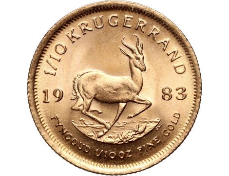 Złota moneta Krugerrand 1/10 uncji - 2