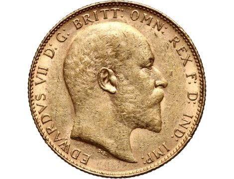 Złoty Suweren Brytyjski Edward VII