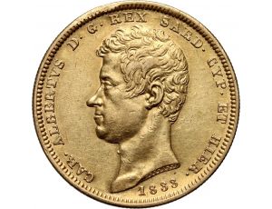 0857. Włochy, Sardynia, Karol Albert, 100 lirów 1833, Turyn