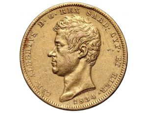 0859. Włochy, Sardynia, Karol Albert, 100 lirów 1833, Turyn