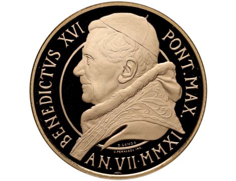 0879. Watykan, 50 euro 2011, Benedykt XVI, Ukrzyżowanie św. Piotra - 2