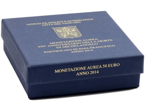 0882. Watykan, 50 euro 2014, Franciszek - 450. rocznica śmierci Michała Anioła - 5