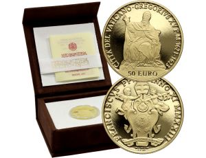 0913. Watykan, 50 euro 2023, 400. rocznica śmierci papieża Grzegorza XV