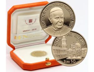 0920. Watykan, 50 euro 2016, Franciszek, Sanktuarium Santa Casa w Loreto