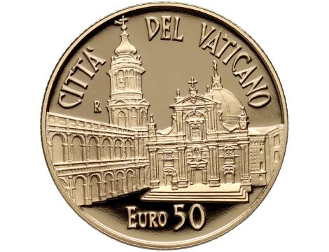 0920. Watykan, 50 euro 2016, Franciszek, Sanktuarium Santa Casa w Loreto - 3
