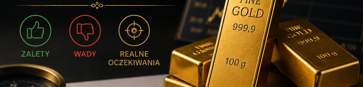 Zalety, wady i realne oczekiwania wobec złota inwestycyjnego